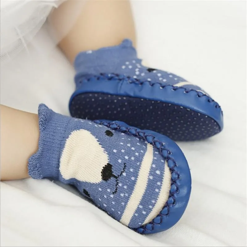 Baby Unisex Rubber Soft Anti Slip Soles Socks