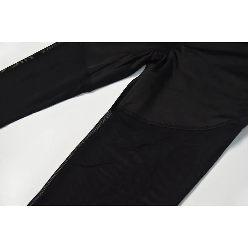 Black Veil Elasticity Patchwork Fitness Yoga Sports Leggings