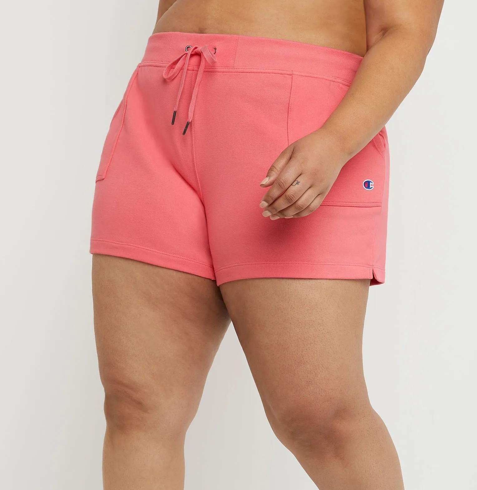 Champion Women's Campus French Terry Shorts Pink