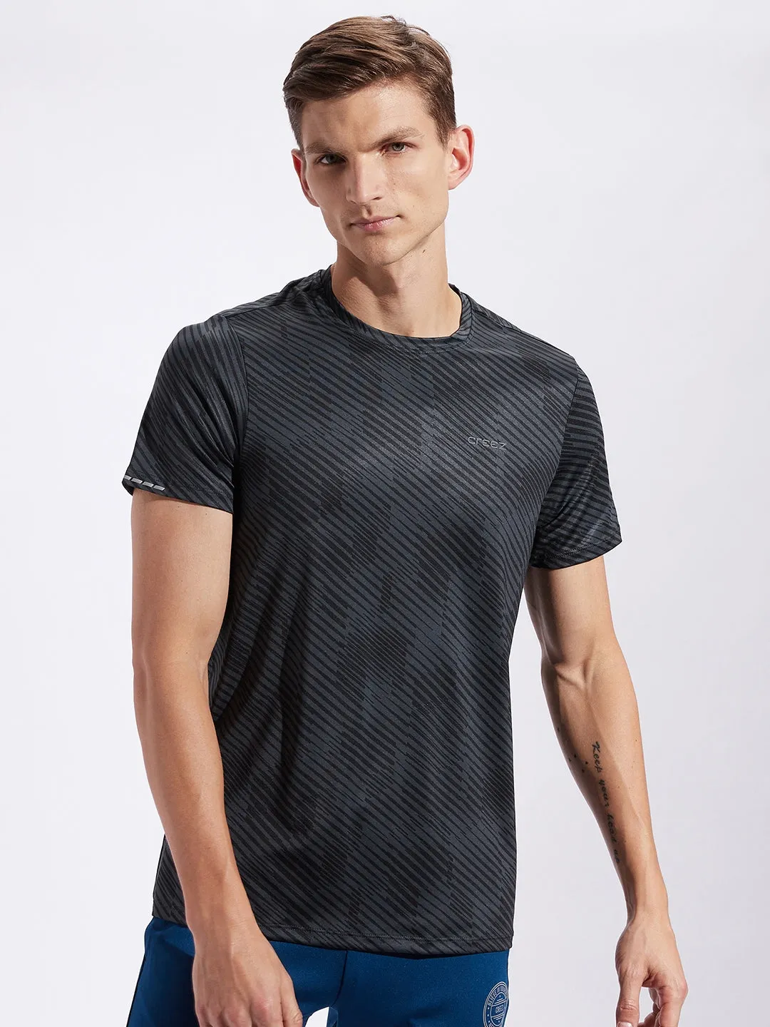 Charged Printed Stretchable T-shirt