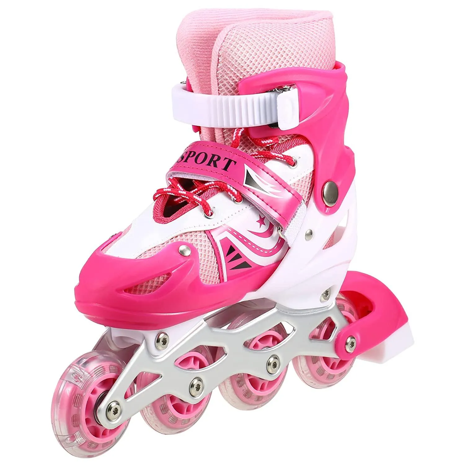 Children Roller Skates Adjustable Inline Skating Shoes (Size 35-38)