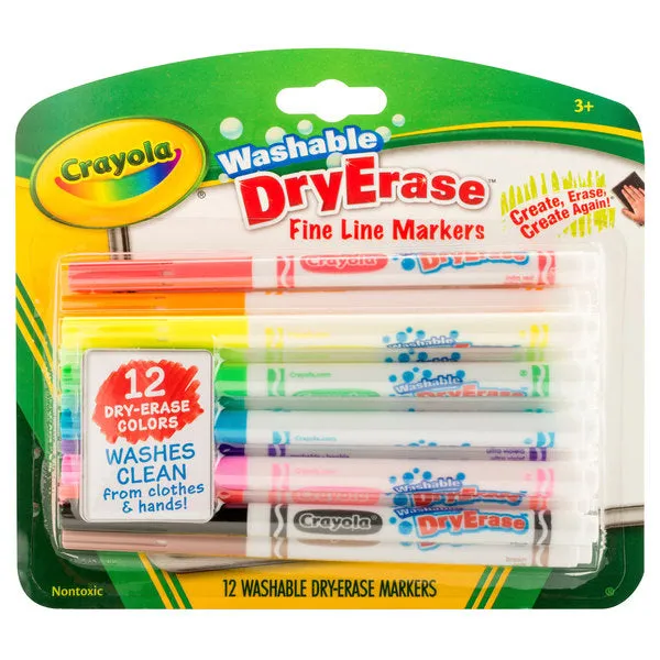 Crayola Dry Erase Markers - 12pk