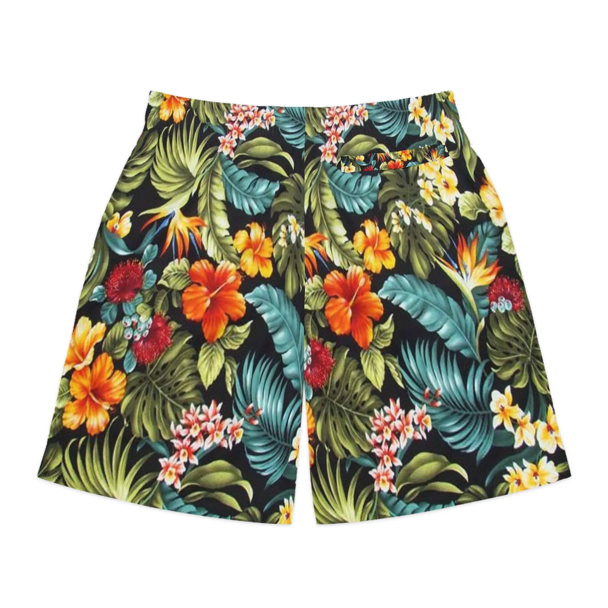 Crowgodshi Men's Hawaiian Wild Flowers Shorts