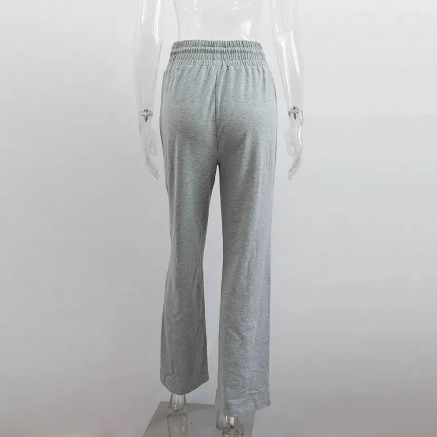 Drawstring Pleated Wide Leg Straight Pants for Women - SF1662