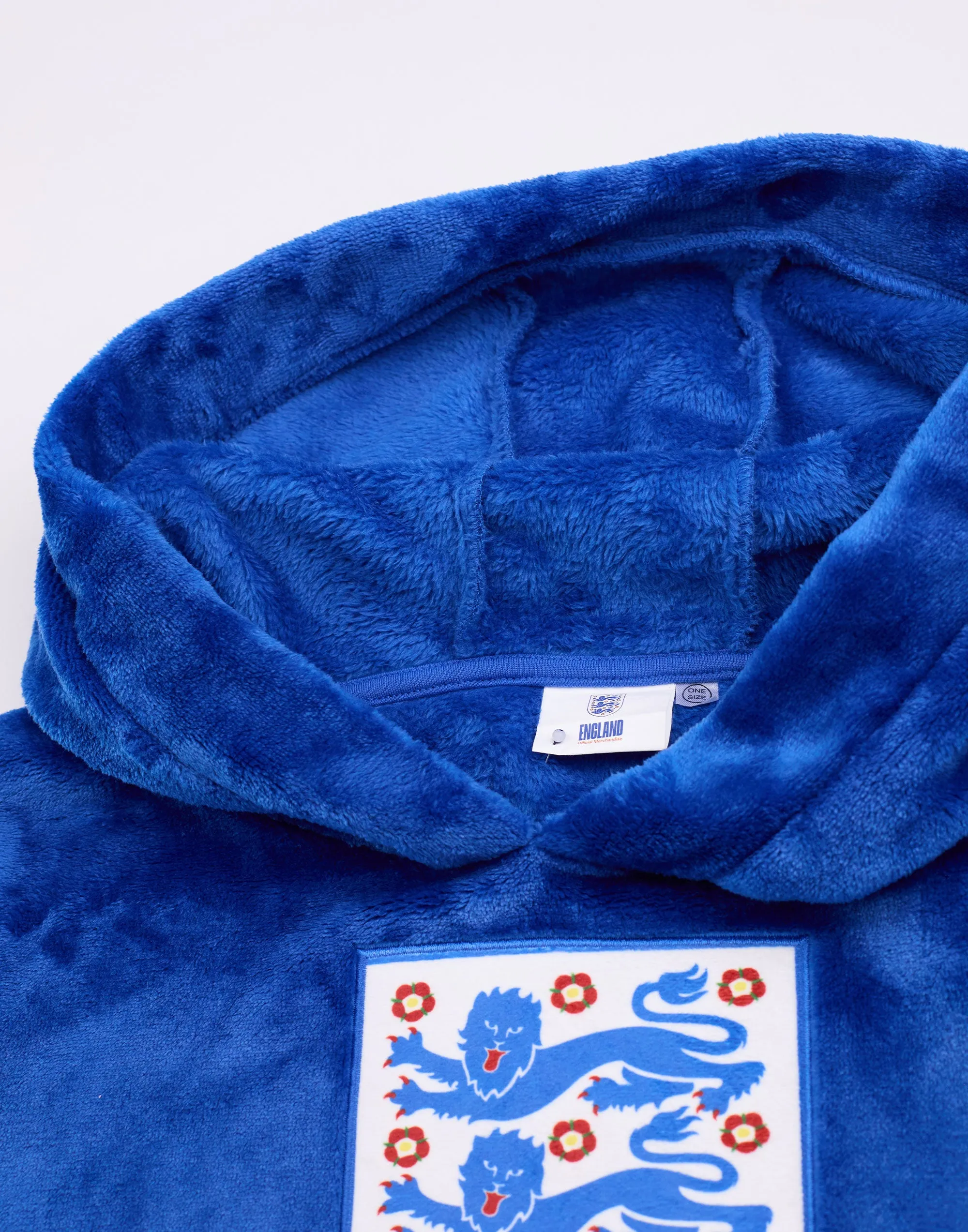 England Football Boys Blue Blanket Hoodie