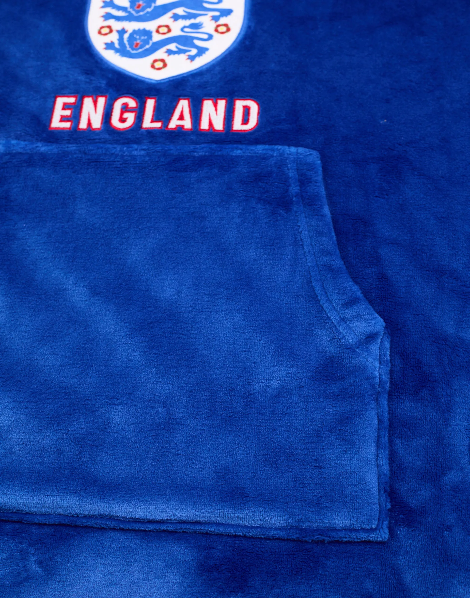 England Football Boys Blue Blanket Hoodie