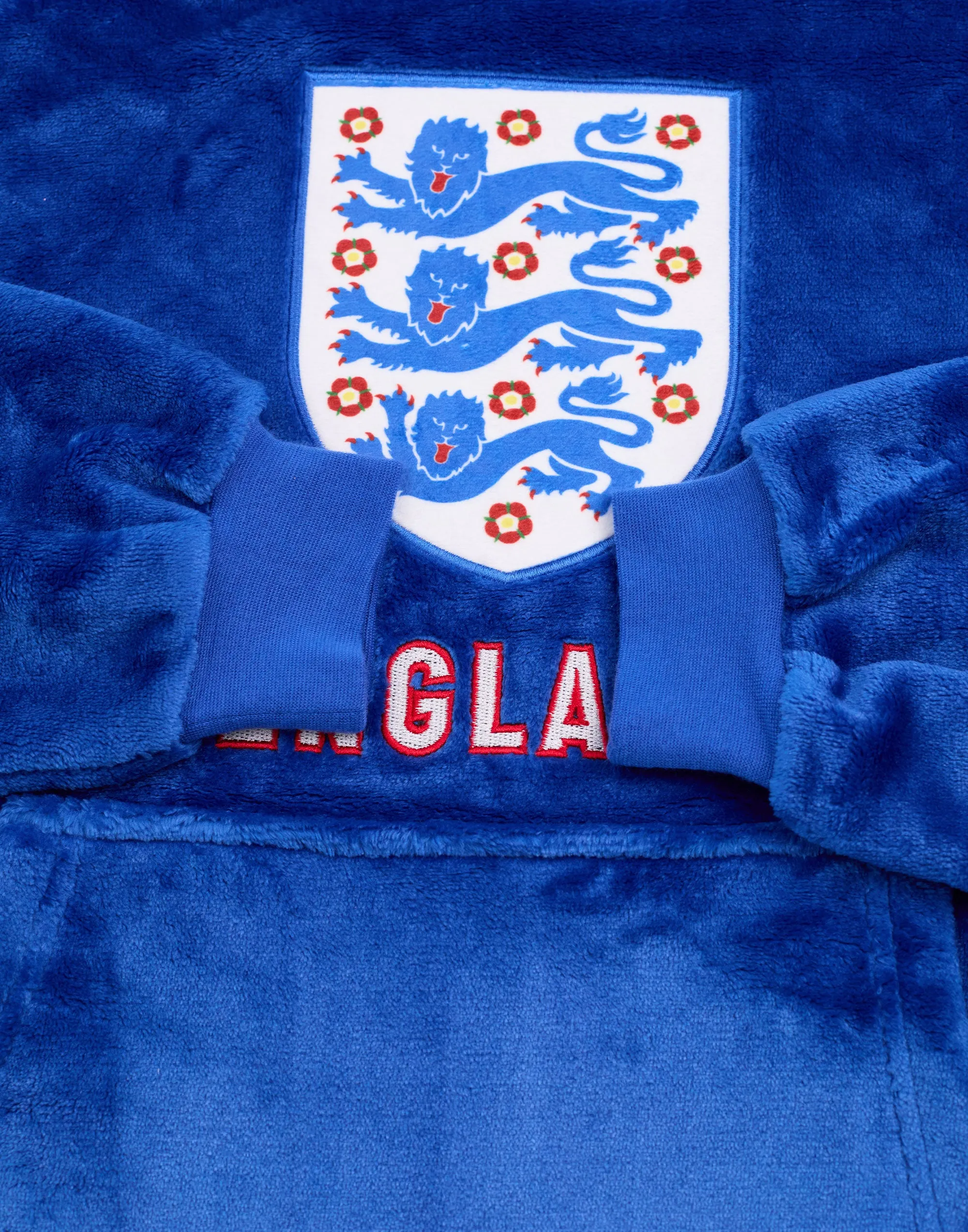 England Football Boys Blue Blanket Hoodie