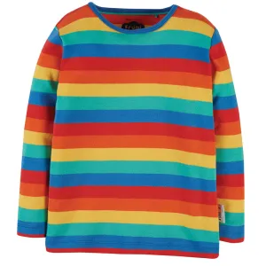 Frugi Rainbow Stripe Favourite Long Sleeve Tee