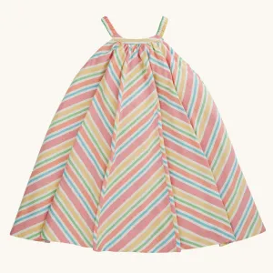 Frugi Tallulah Trapeze Dress - Beach Stripe