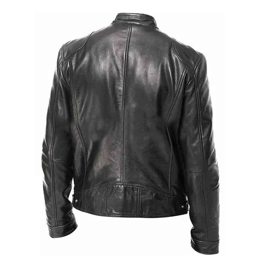 Funki Buys | Jackets | Men's Standing Collar Biker Jackets