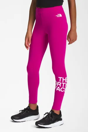 Girls Leggings North Face Basic Fuchsia Pink