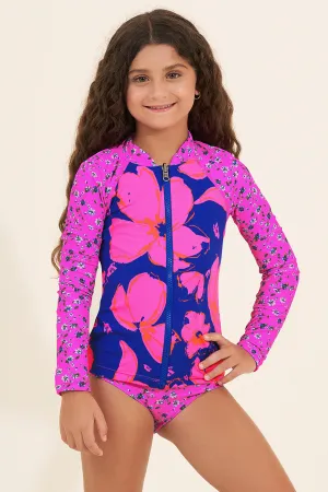 Girls Swimsuit Maaji Duo Floral Rashguard Set (Size 16 left)