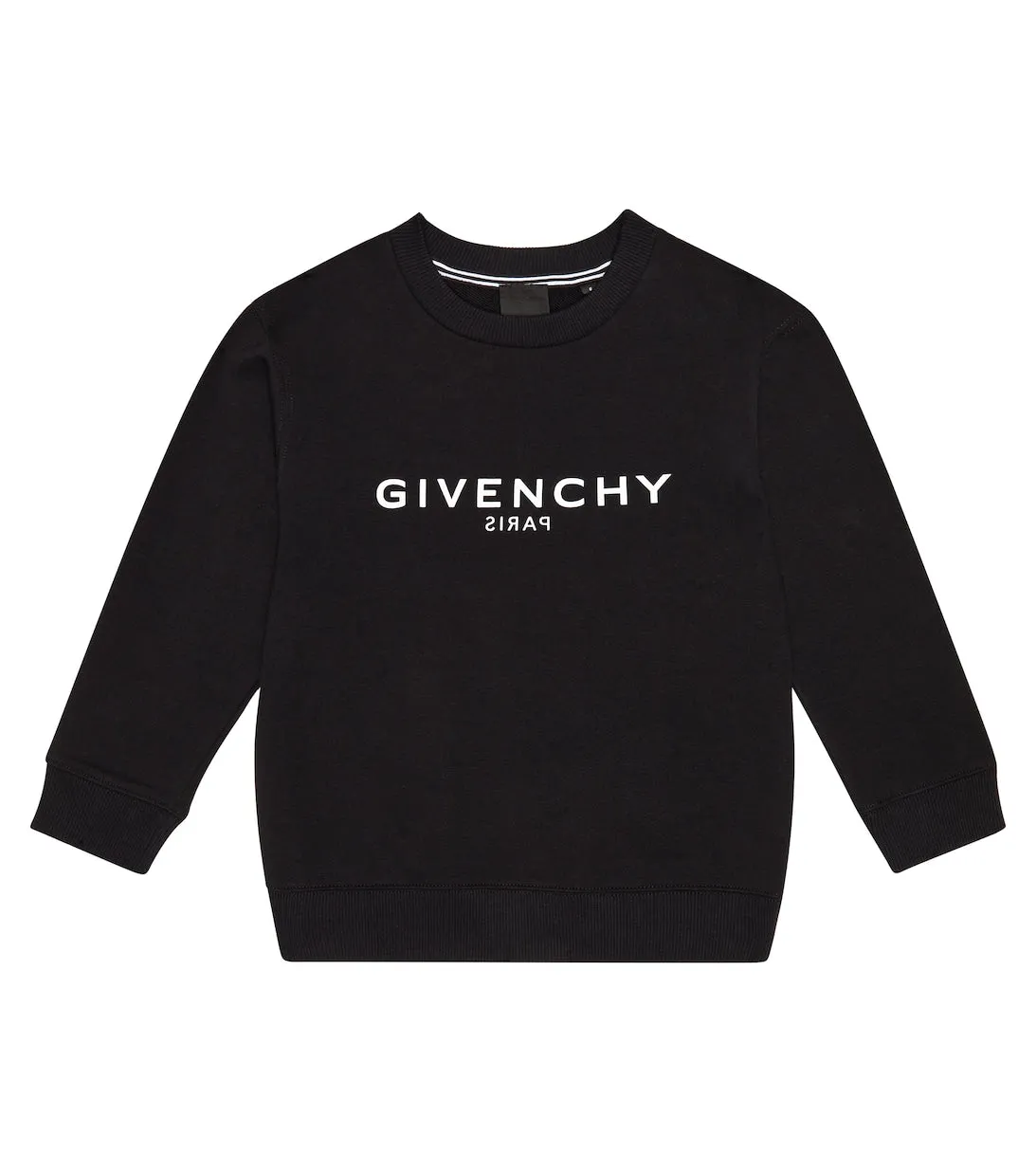 Givenchy Kids Logo Cotton Blend Sweatshirt, Black