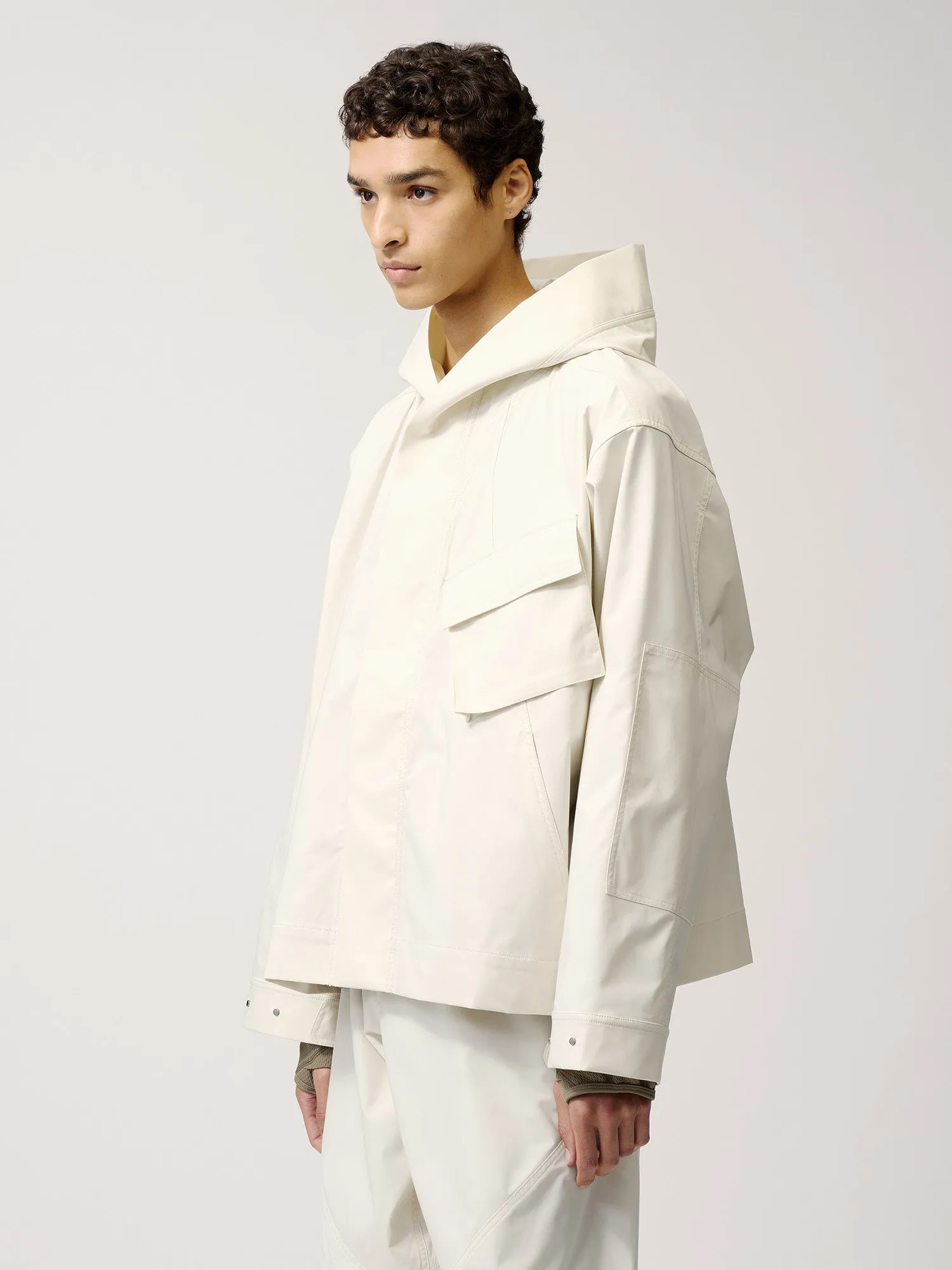 Hooded Cargo Pocket Jacket