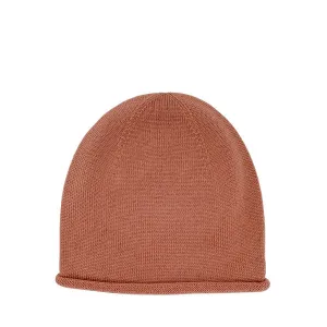 Hvid Knitted Beanie Efa - Brick