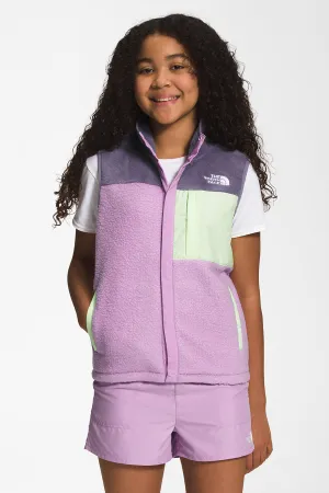 Kids Fleece Vest North Face Mashup Lupine