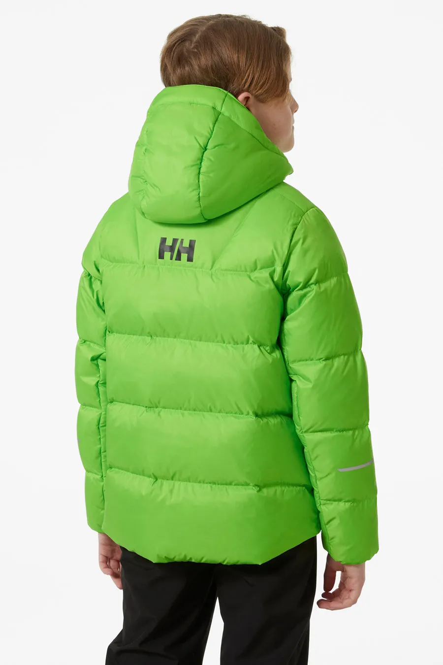 Kids Jacket Ski Helly Hansen Isfjord Down Parakeet Green