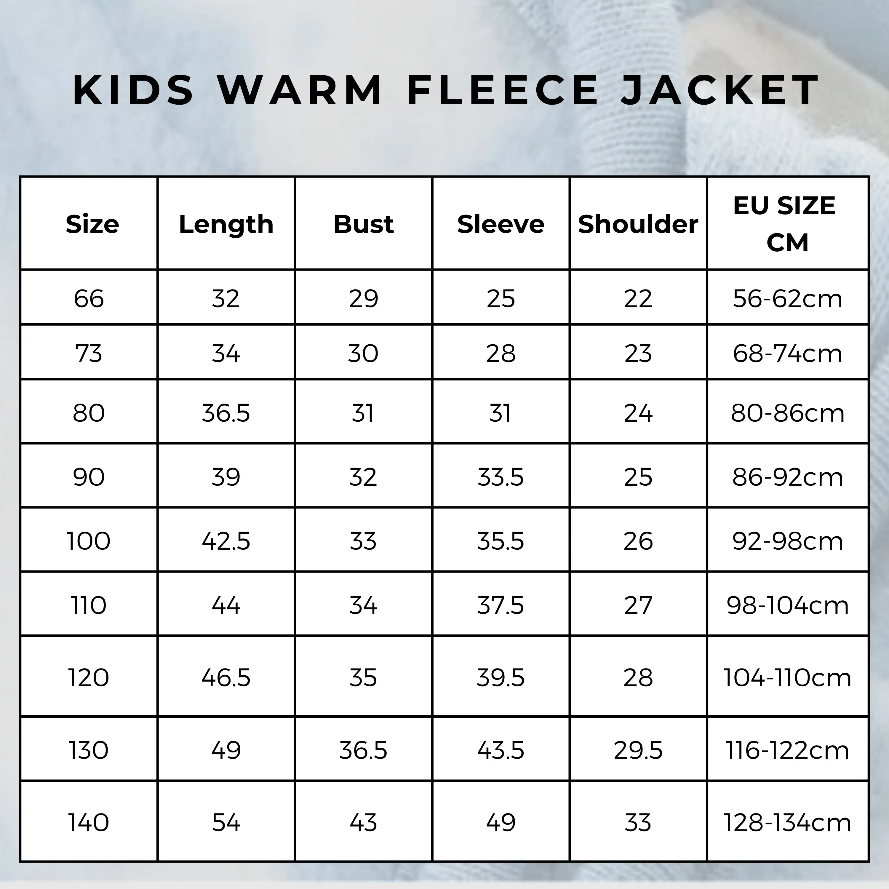 Kids Warm Fleece Jacket