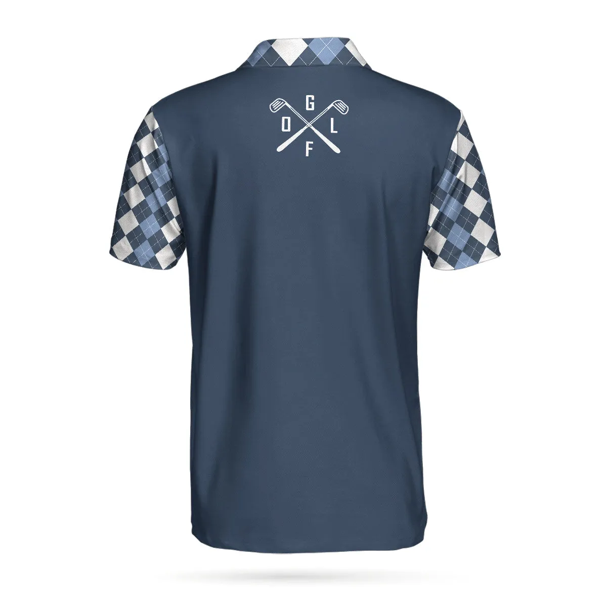 Life Is Short Swing Hard Short Sleeve Polo Shirt, Argyle Pattern Polo Shirt, Best Golf Shirt For Men Coolspod