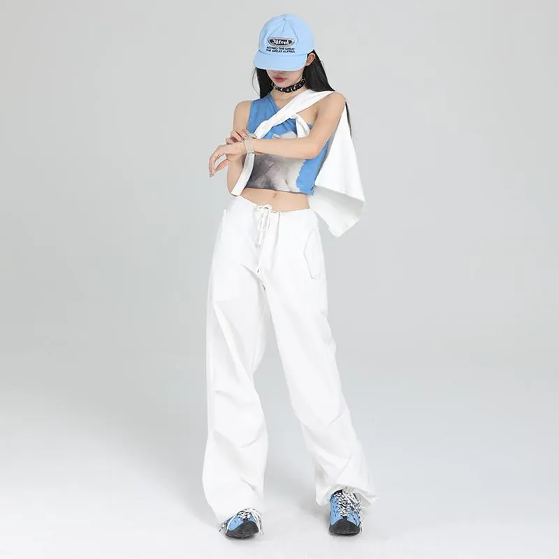 Loose Fit Retro Casual Street Style Sports Cargo Pants