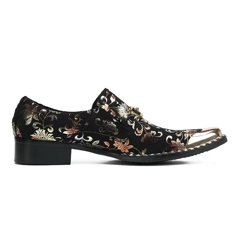 LuxeLeather Exotic Texture Slip-on Dress Shoes