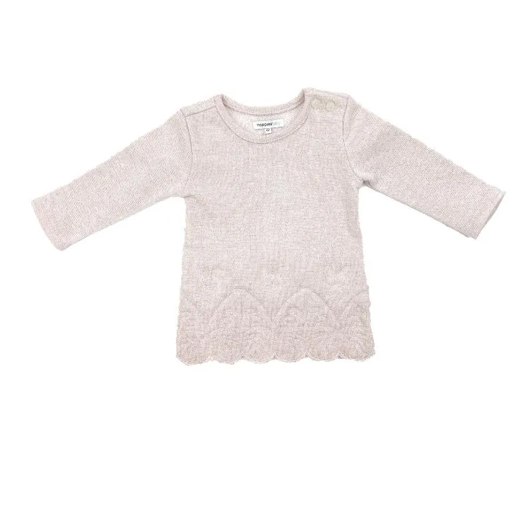 Lyn Embro Sweater Dress - Light Pink