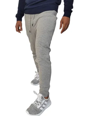 Men (Cotton) Sweatpants (slim-fit) - Light Grey