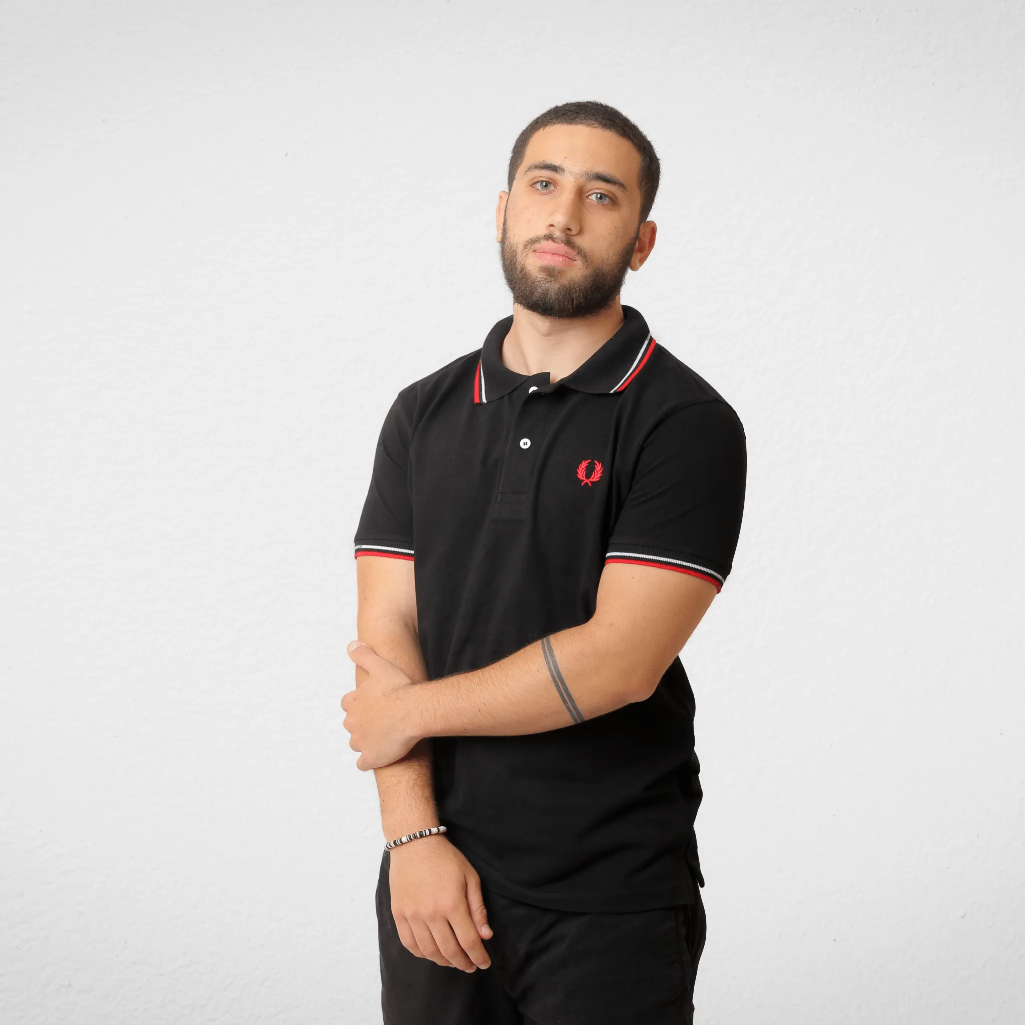 Men Polo Shirt -  (تصنيع محلي) - Black