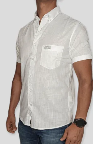 Men Shirt (Slim-Fit) - White