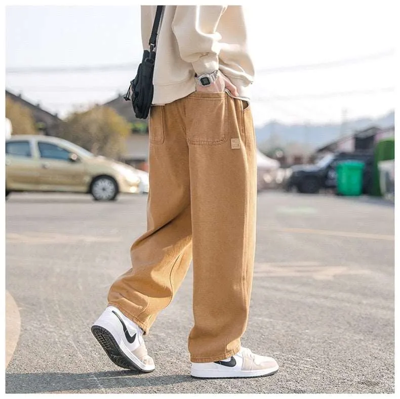 Men's Casual Straight Leg Cotton Pants