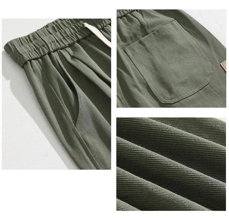 Men's Casual Straight Leg Cotton Pants