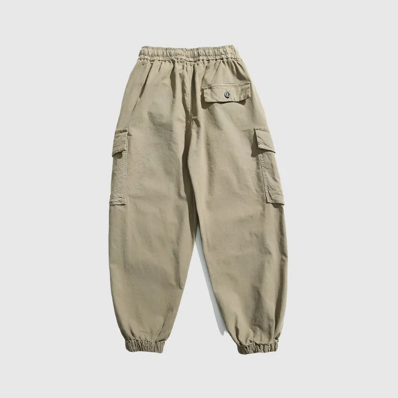 Men's Casual Washed Out And Dyed Loose Harem Pants