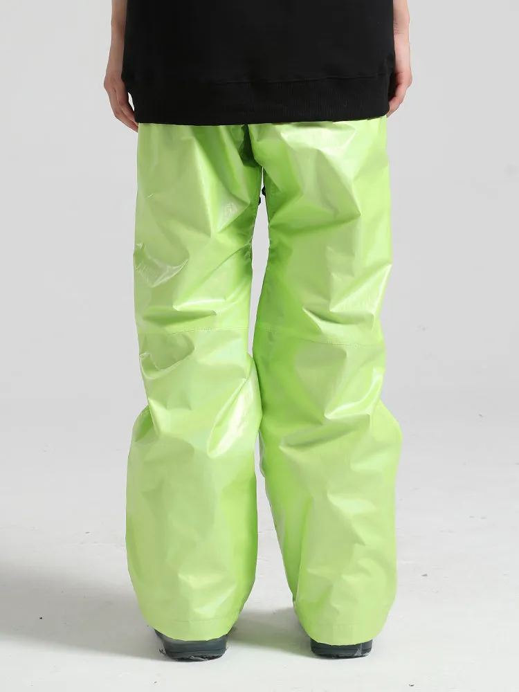 Men's Green Dazzling Ski Pants