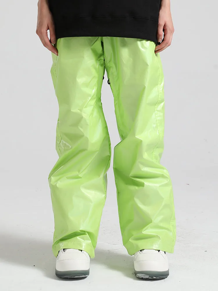 Men's Green Dazzling Ski Pants