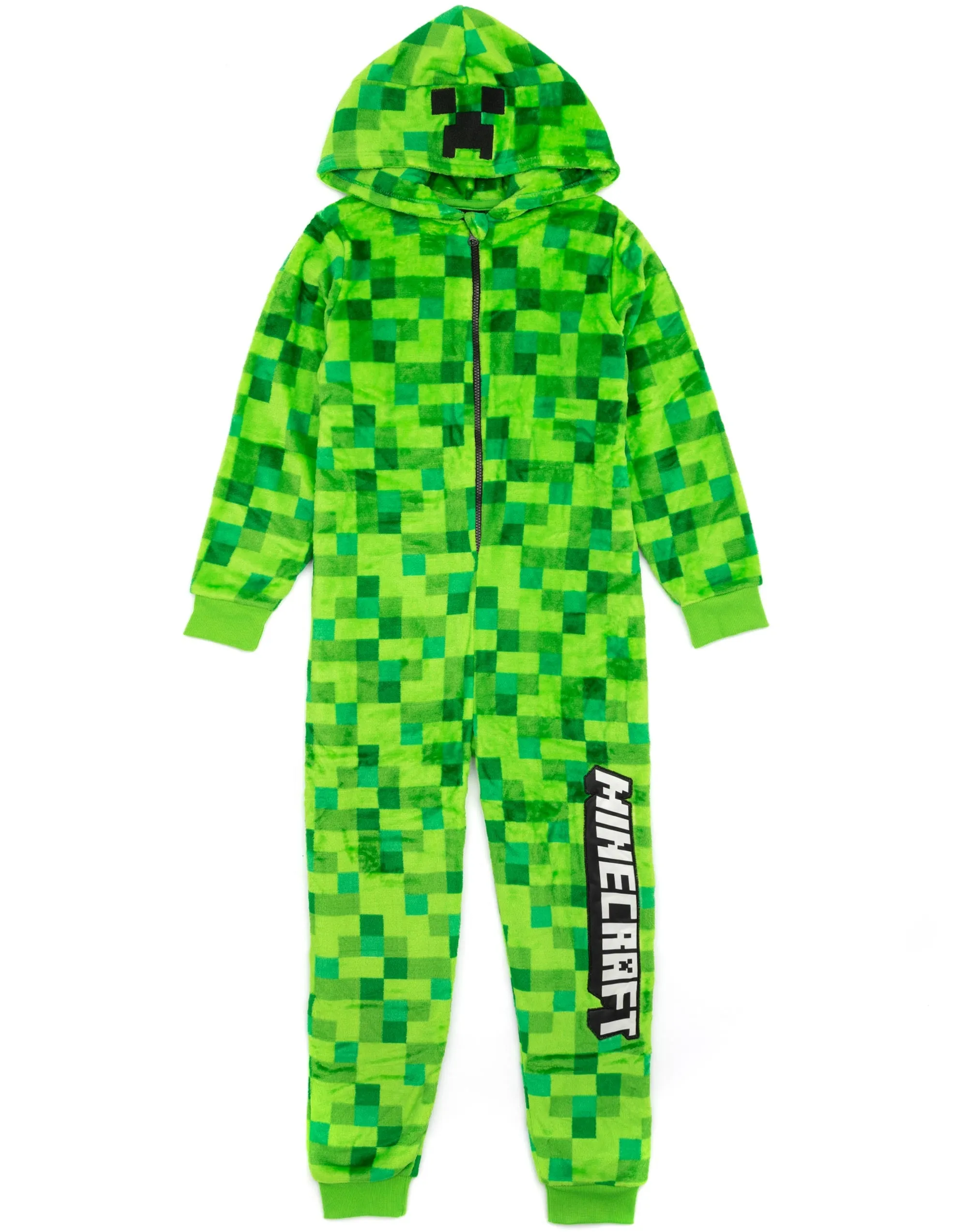 Minecraft Pixelate Creeper Unisex Kids Green Onesie