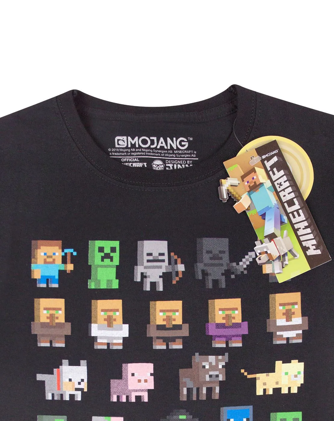 Minecraft Sprites Black T-Shirt