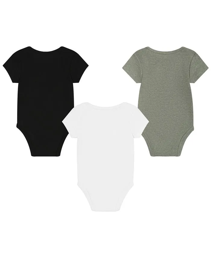 Mini Me Essential bodysuit for boys and girls, 3 pcs. Nike, gray