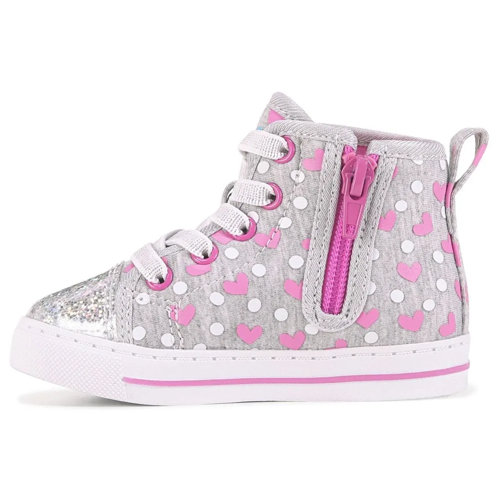 Minnie Mouse Children's High Top Sneakers for Toddlers/Little Children, Gray