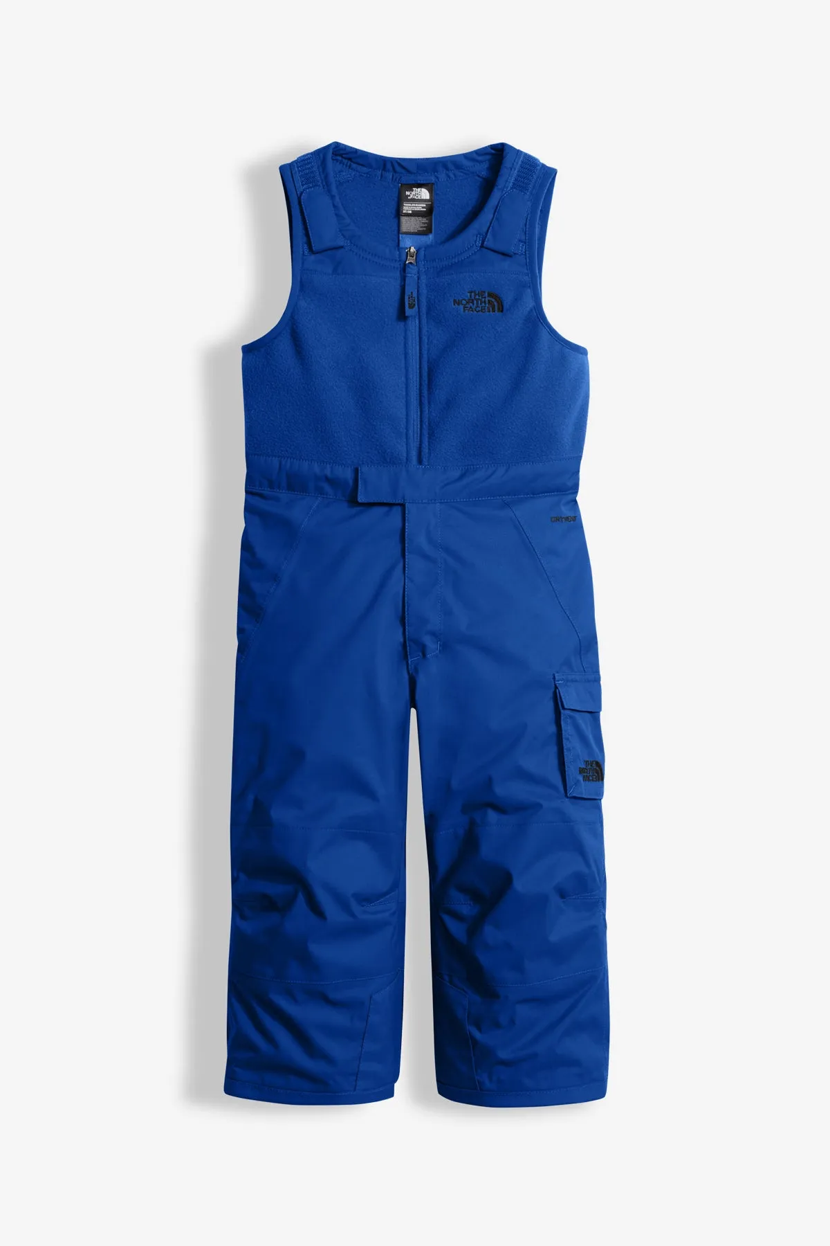 North Face Insulated Bib Kids Snowpant - Bright Cobalt Blue