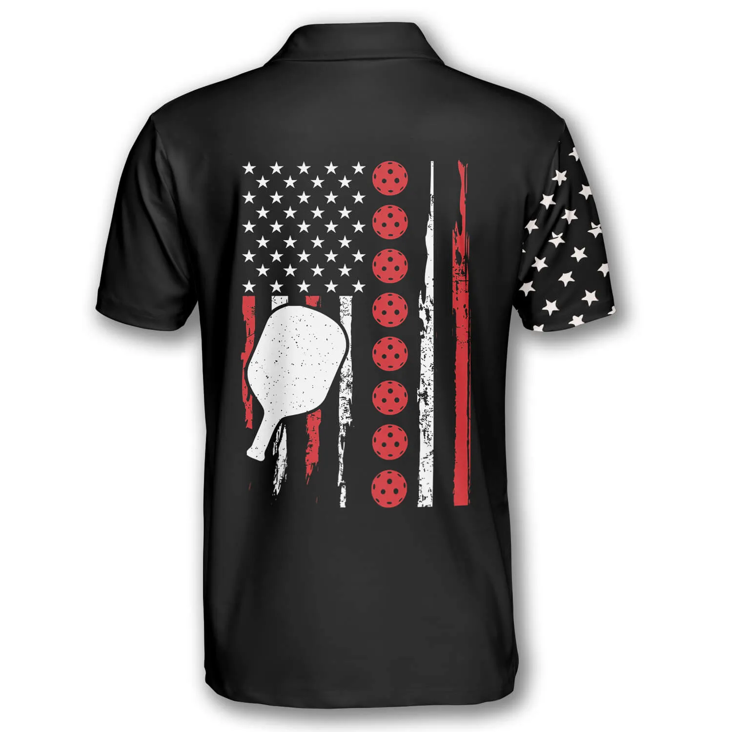 Punisher Skull American Flag Custom Pickleball Shirts for Men