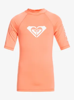 Roxy Whole Hearted Short Sleeve Rashguard - Youth Girls