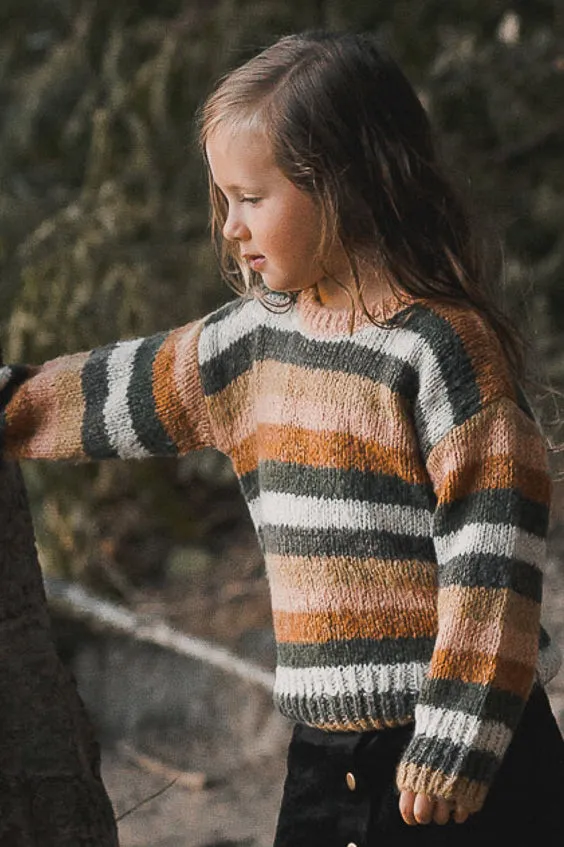 Rylee   Cru Stripe Aspen Girls Sweater