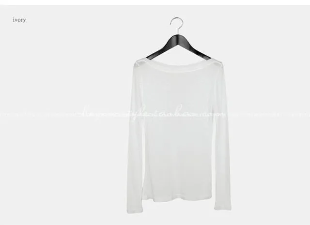 Sexy Elastic Korean Style Slim Long Sleeve