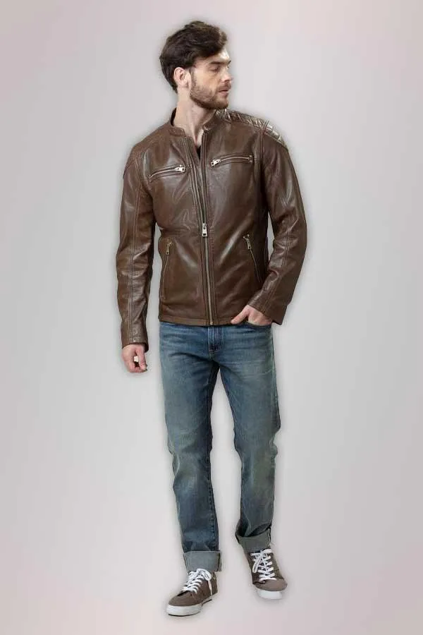 Sheep Skin Bomber Leather Jacket