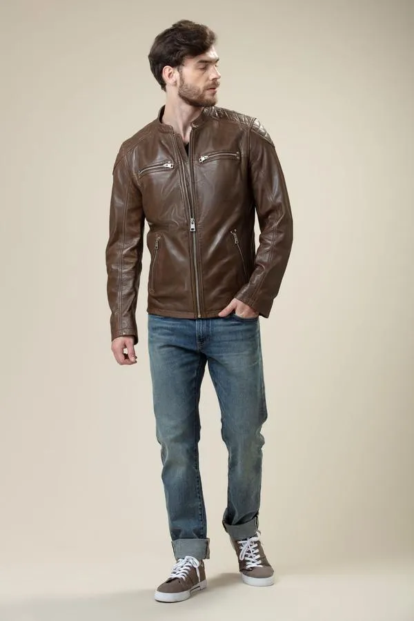 Sheep Skin Bomber Leather Jacket