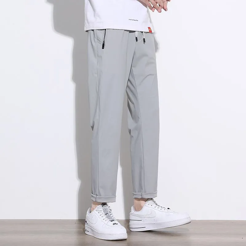 Silky Loose Fit Casual Versatile Elasticity Worn Outside Pants