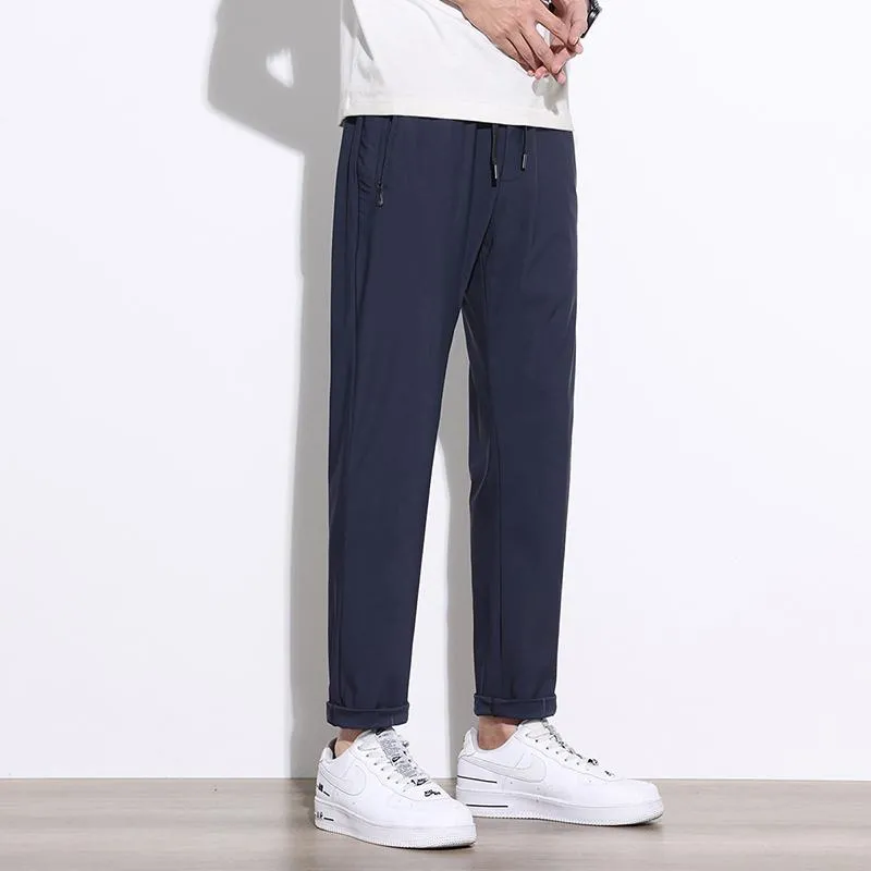 Silky Loose Fit Casual Versatile Elasticity Worn Outside Pants