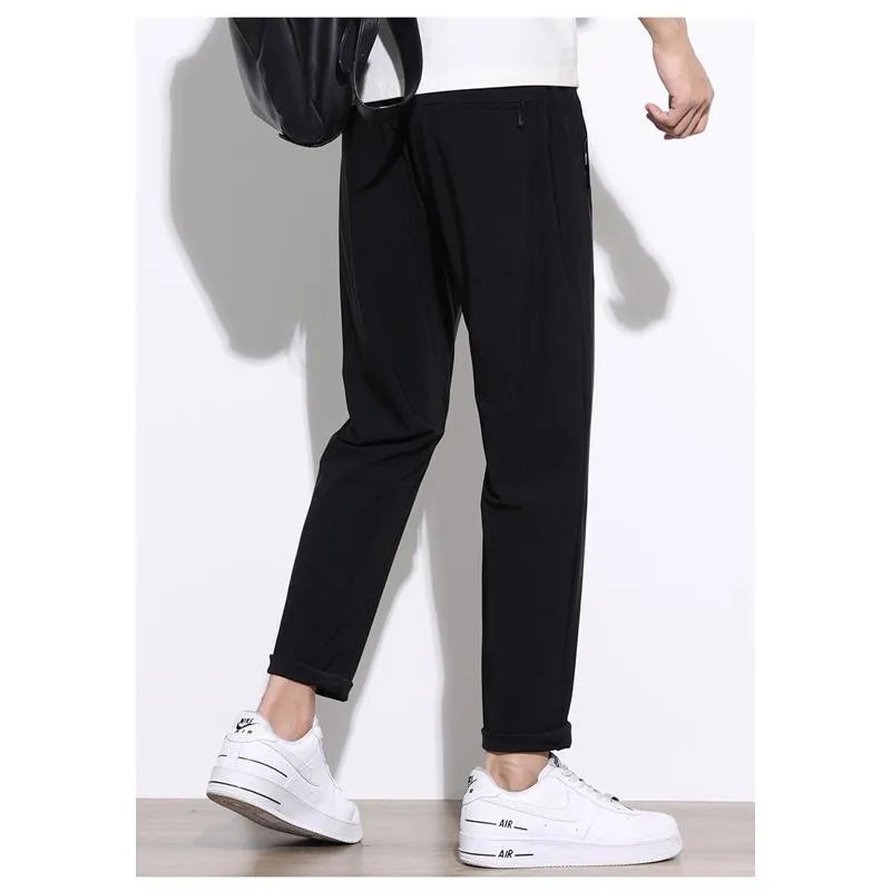 Silky Loose Fit Casual Versatile Elasticity Worn Outside Pants