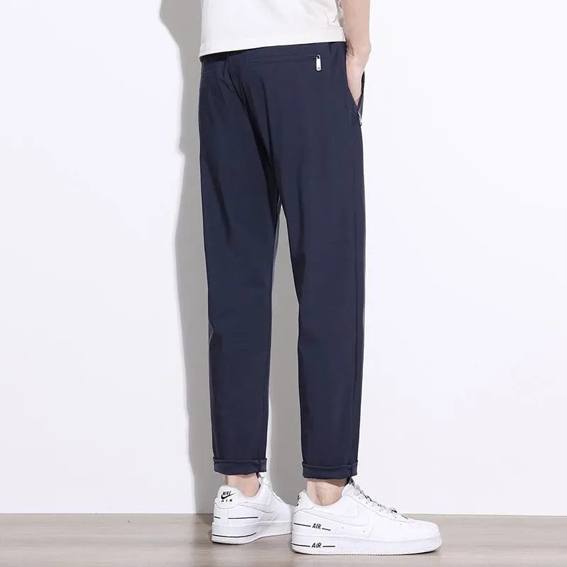 Silky Loose Fit Casual Versatile Elasticity Worn Outside Pants