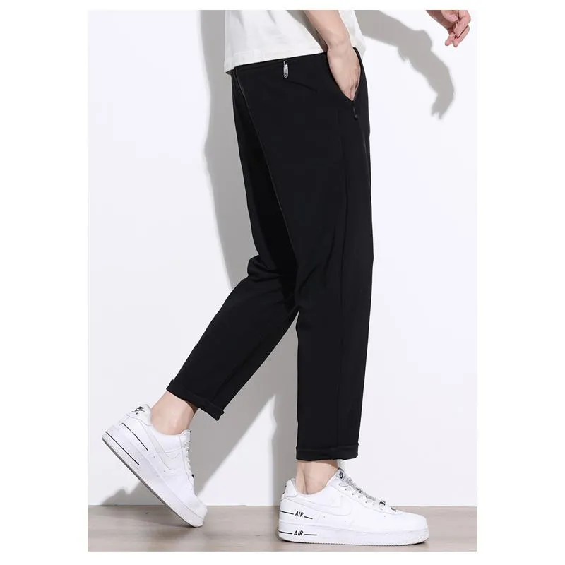 Silky Loose Fit Casual Versatile Elasticity Worn Outside Pants